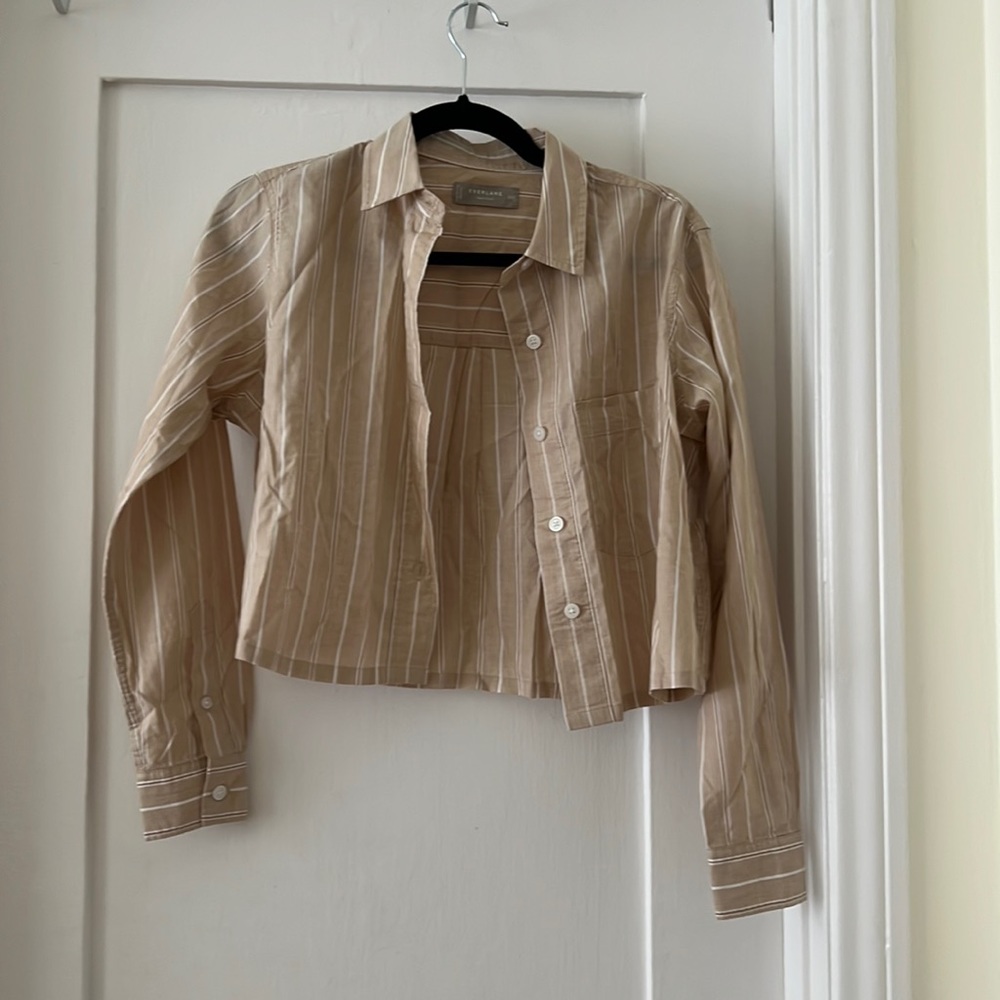 Everlane cropped button down